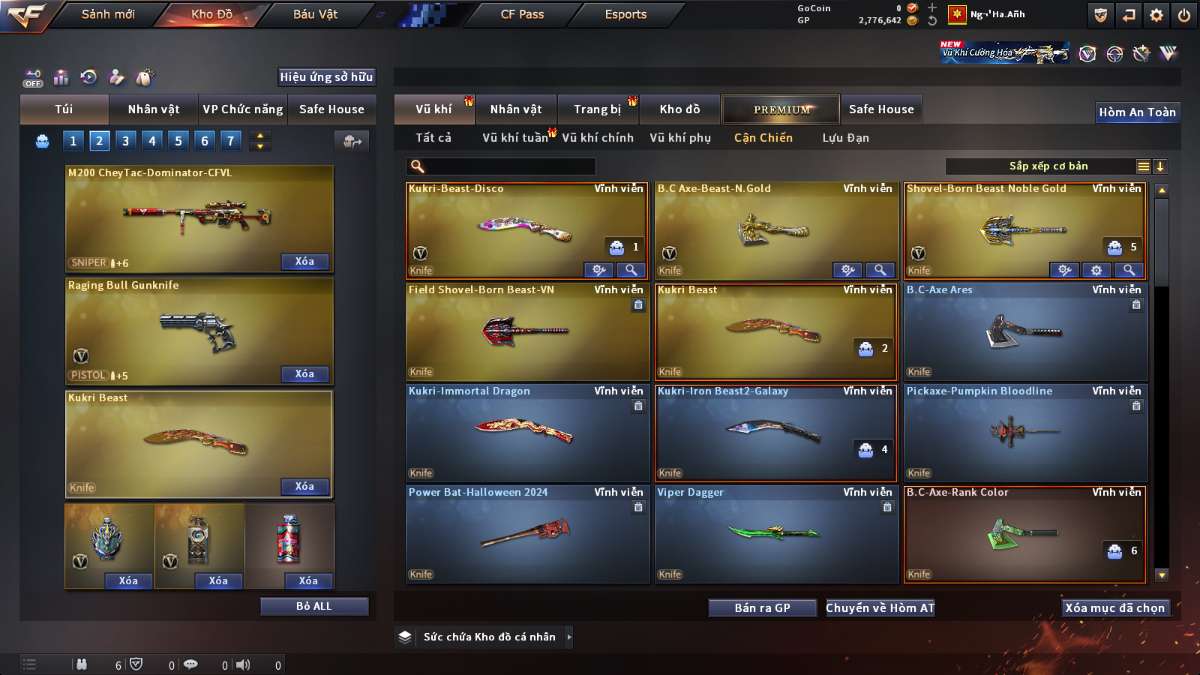 shop acc cf uy tin gia re